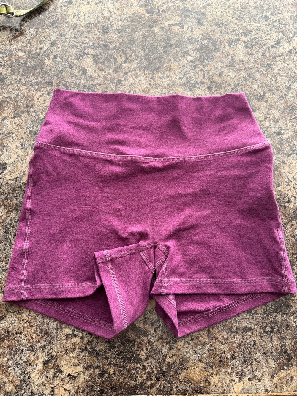 Fleo High-Waist Bike Shorts in Plum 2.5in inseam